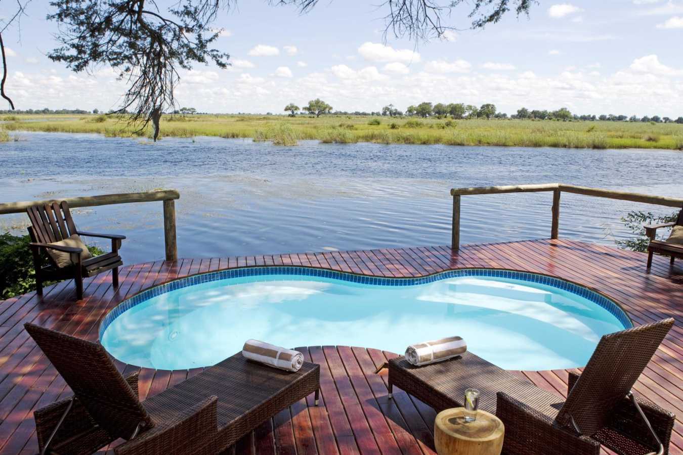 Kwando Lagoon Camp Pool View