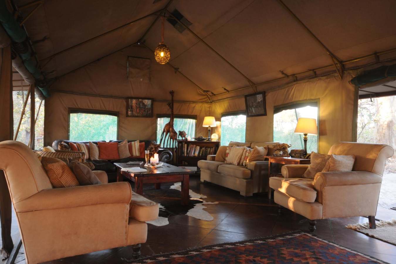 The mess tent - Macatoo Camp
