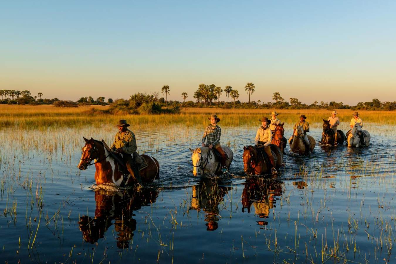 Riding through the waterways - Macatoo Camp