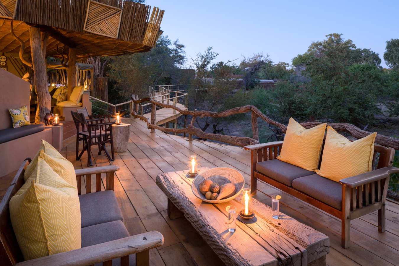 Mashatu Lodge terrace