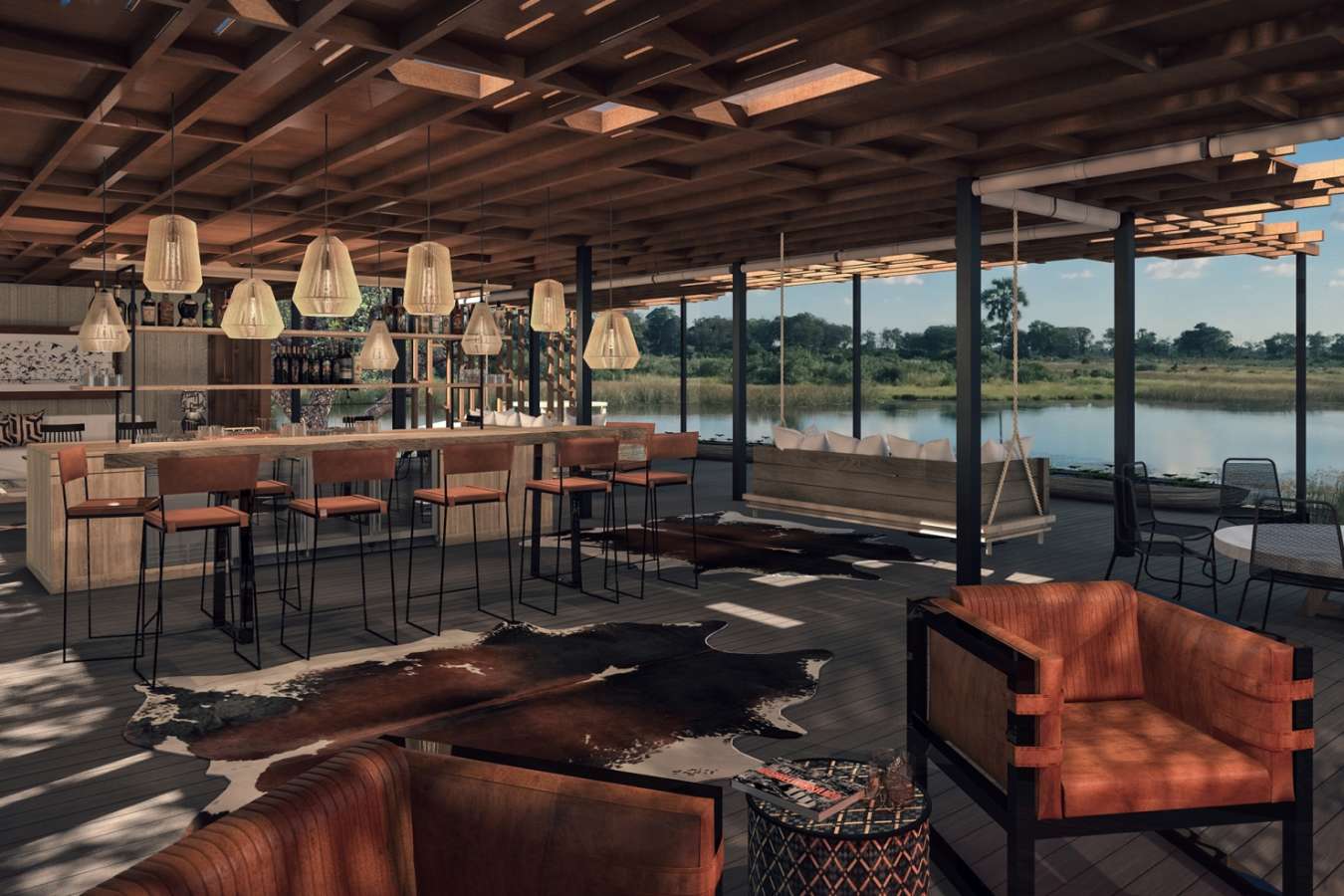 Artist Rendering Main Lodge - Qorokwe