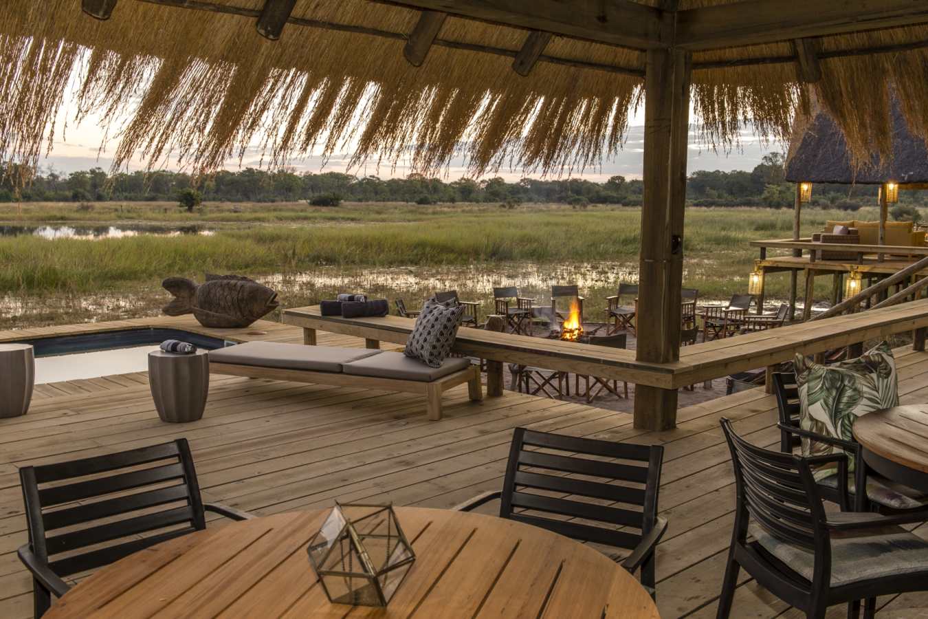 Deck at dusk - Sable Alley