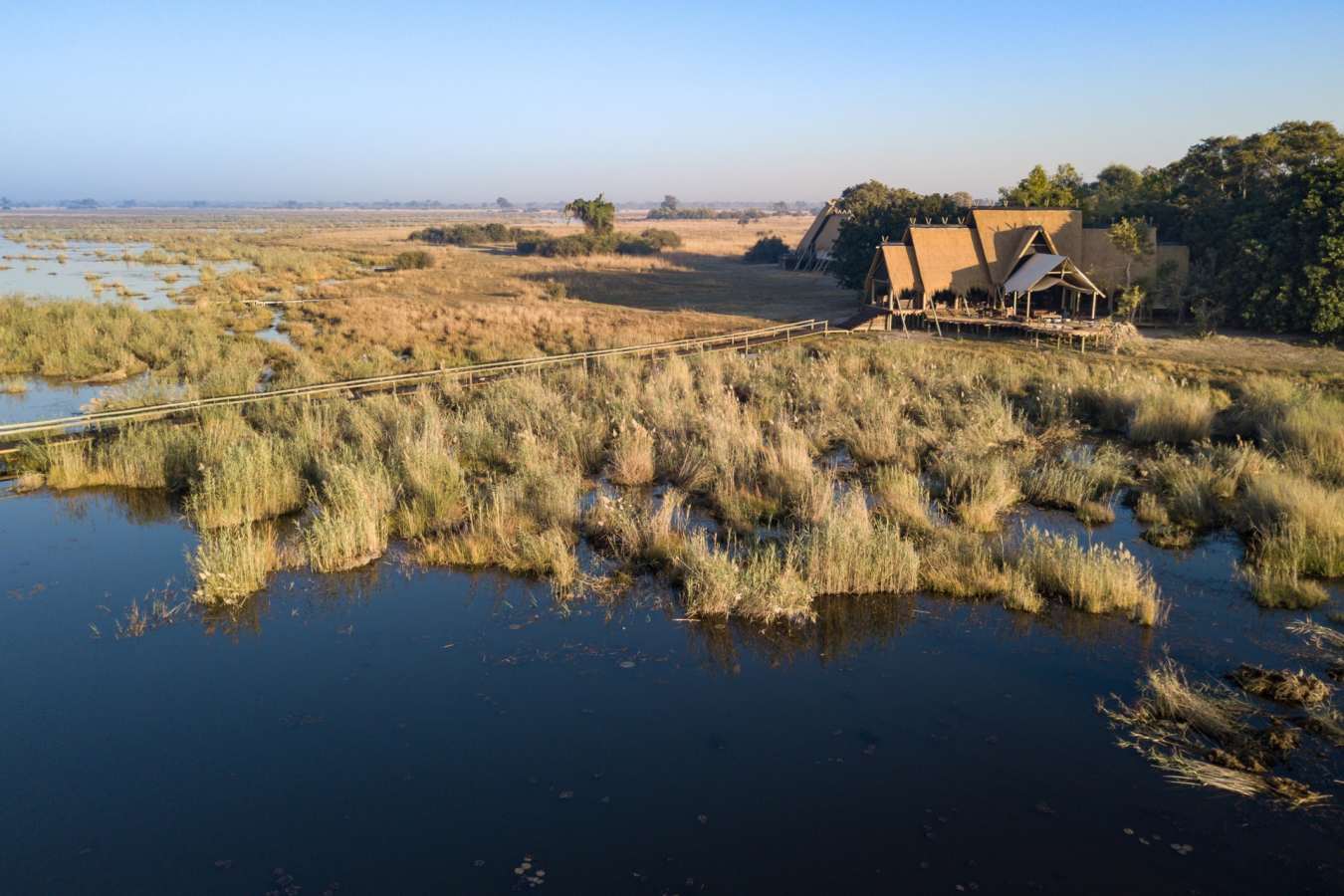 Floodplain outside camp