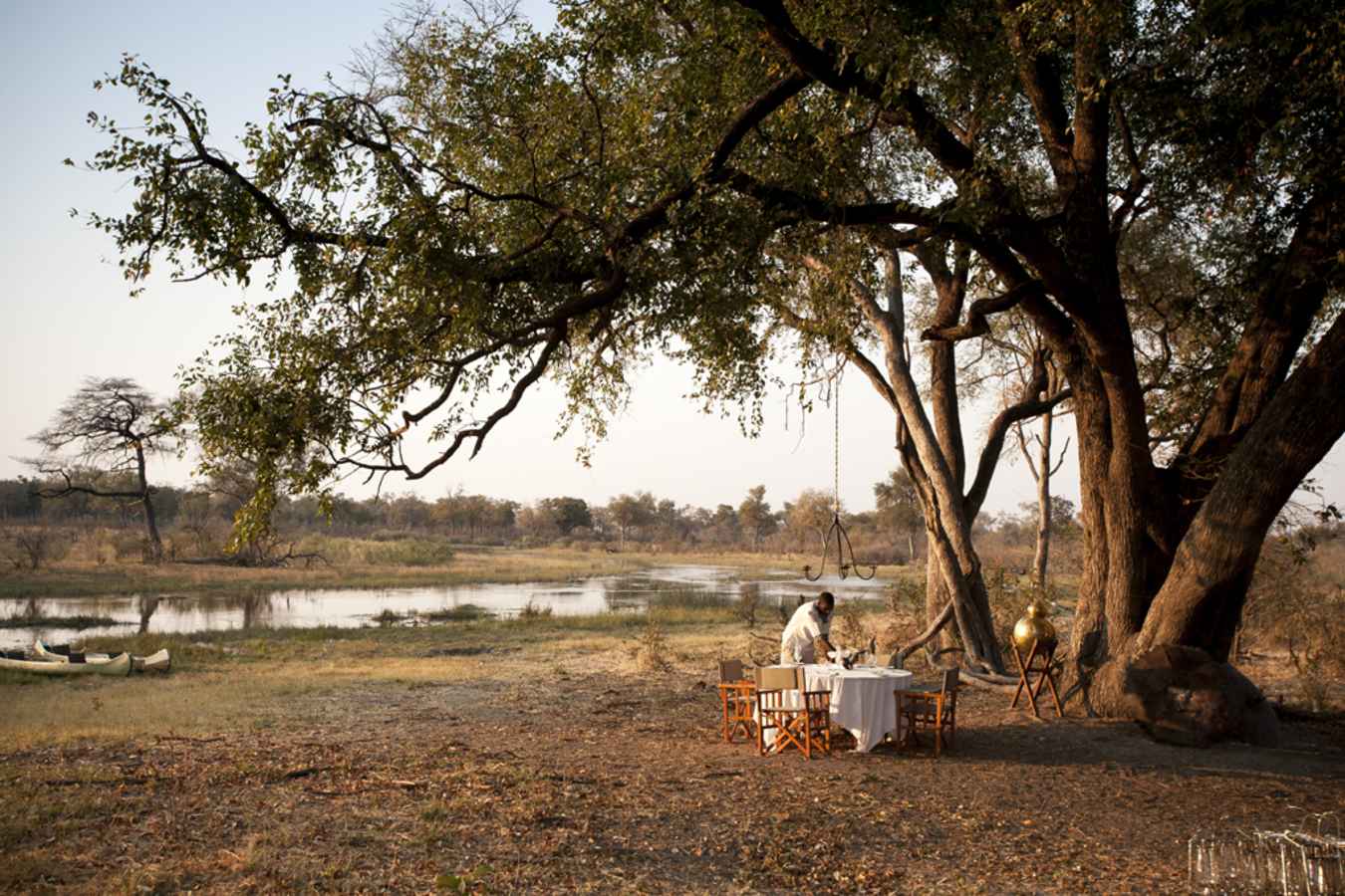 Lunch at Selinda Explorers Camp