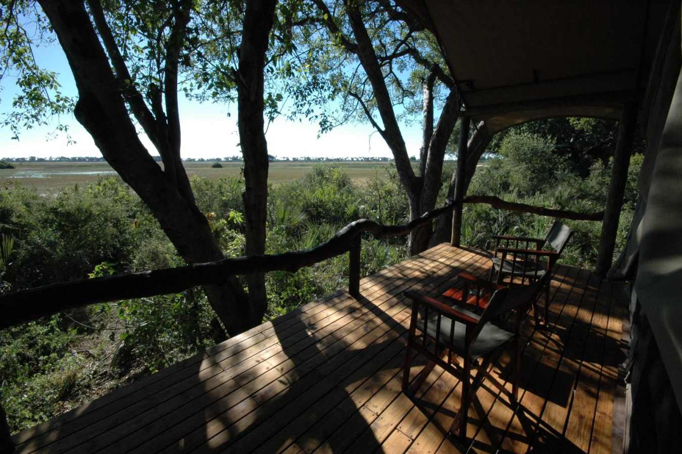 The view from a tented room - Tubu Tree Camp