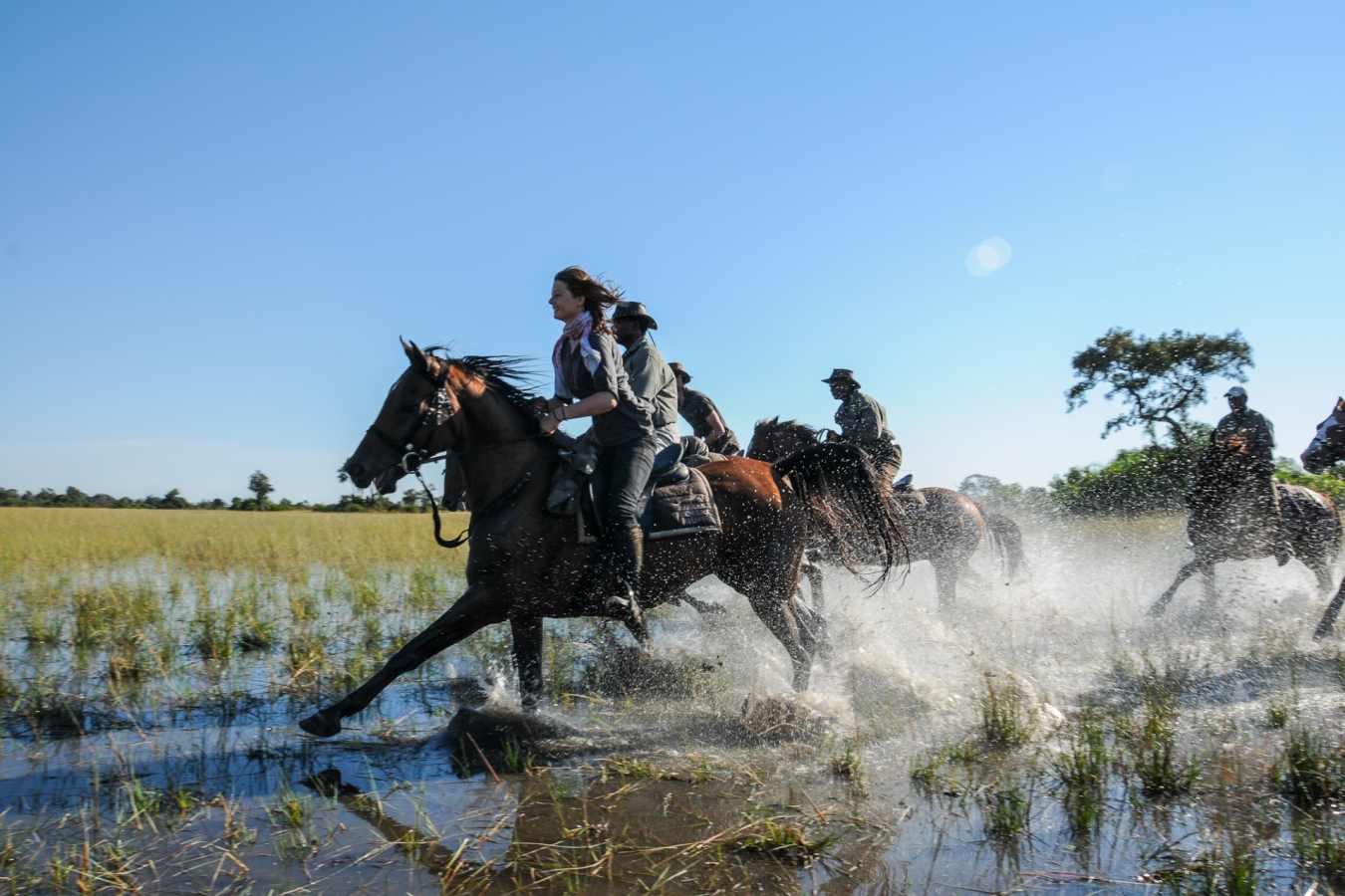 Galloping through the Delta - Wild Botswana Riding Safari