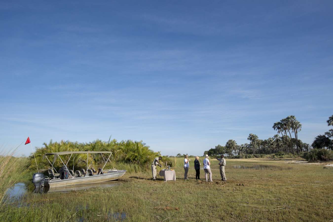 Drink stop after boat cruise