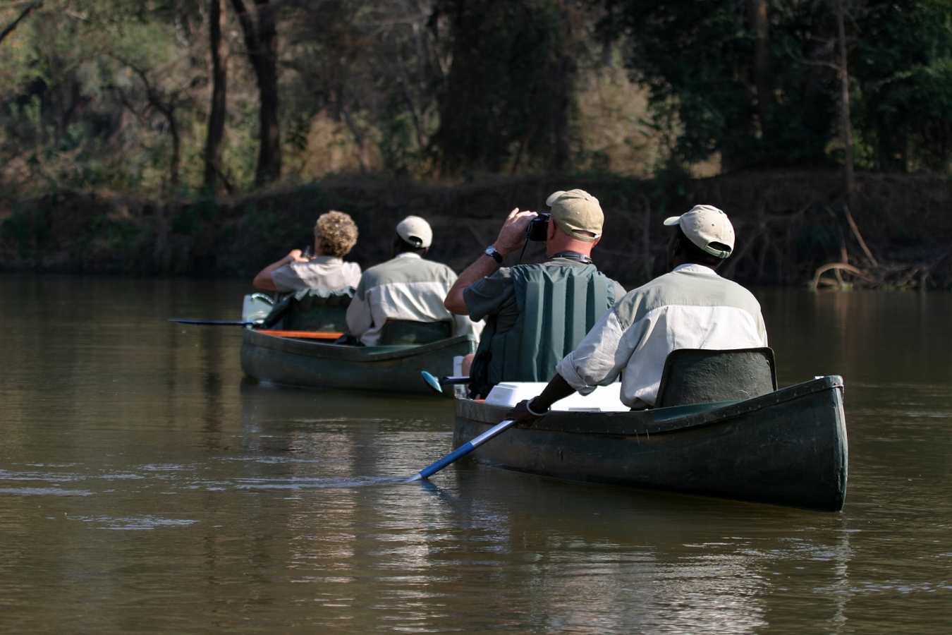 Canoeing on the Zambezi River