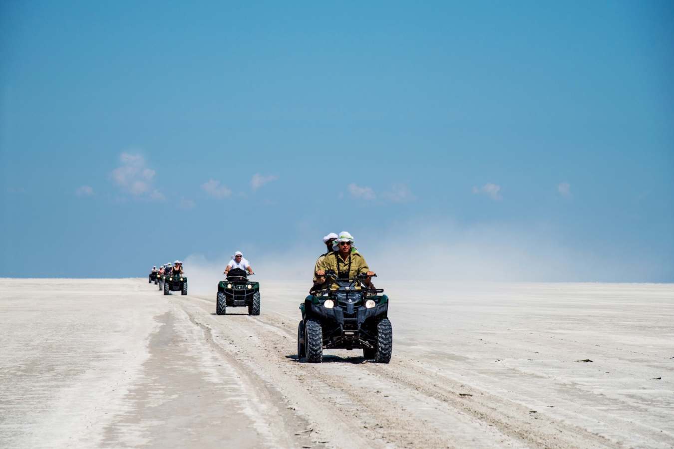 Quad biking on Makgadikgadi Pans - Botswana for Teenagers