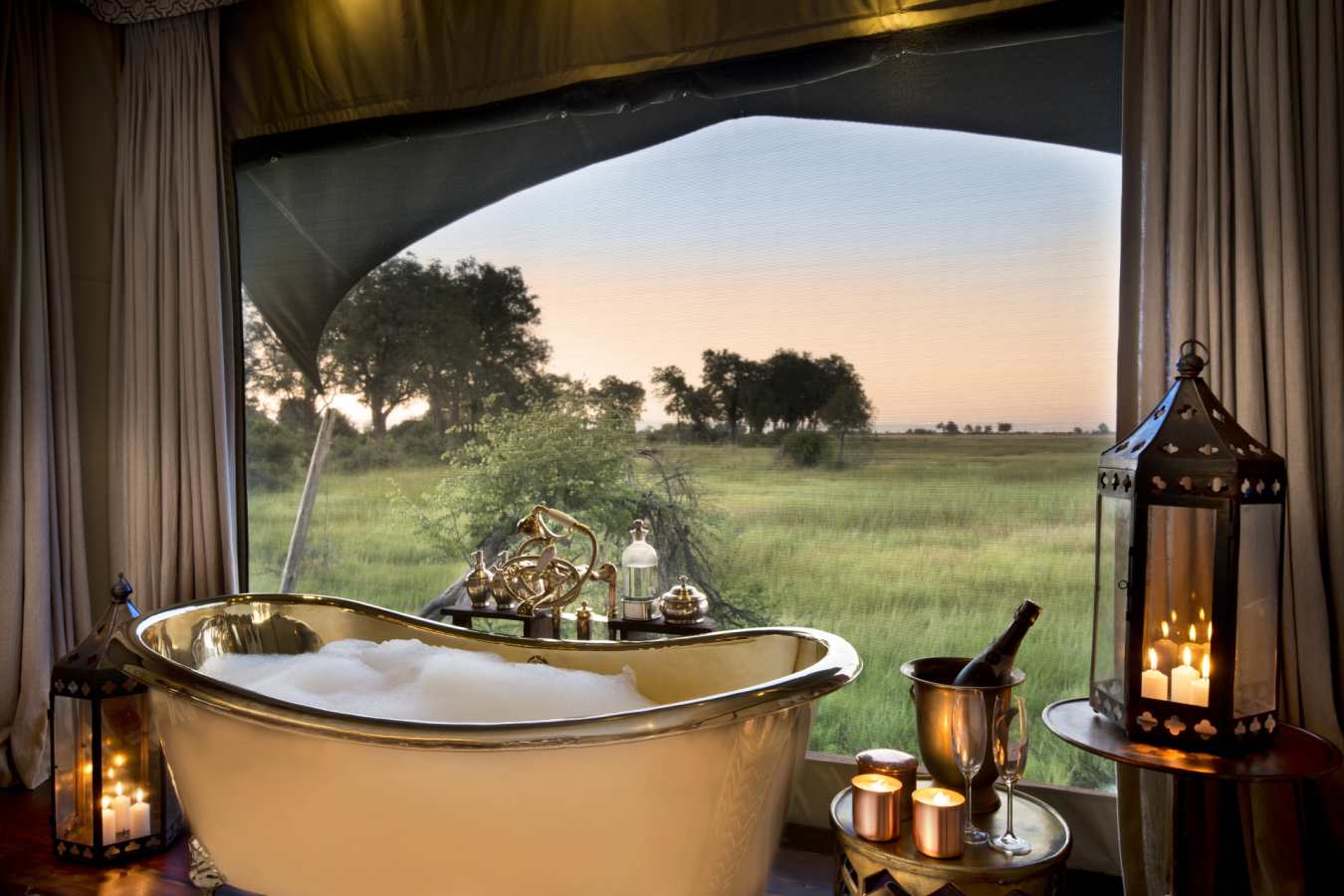 Duba Plains tented bathroom