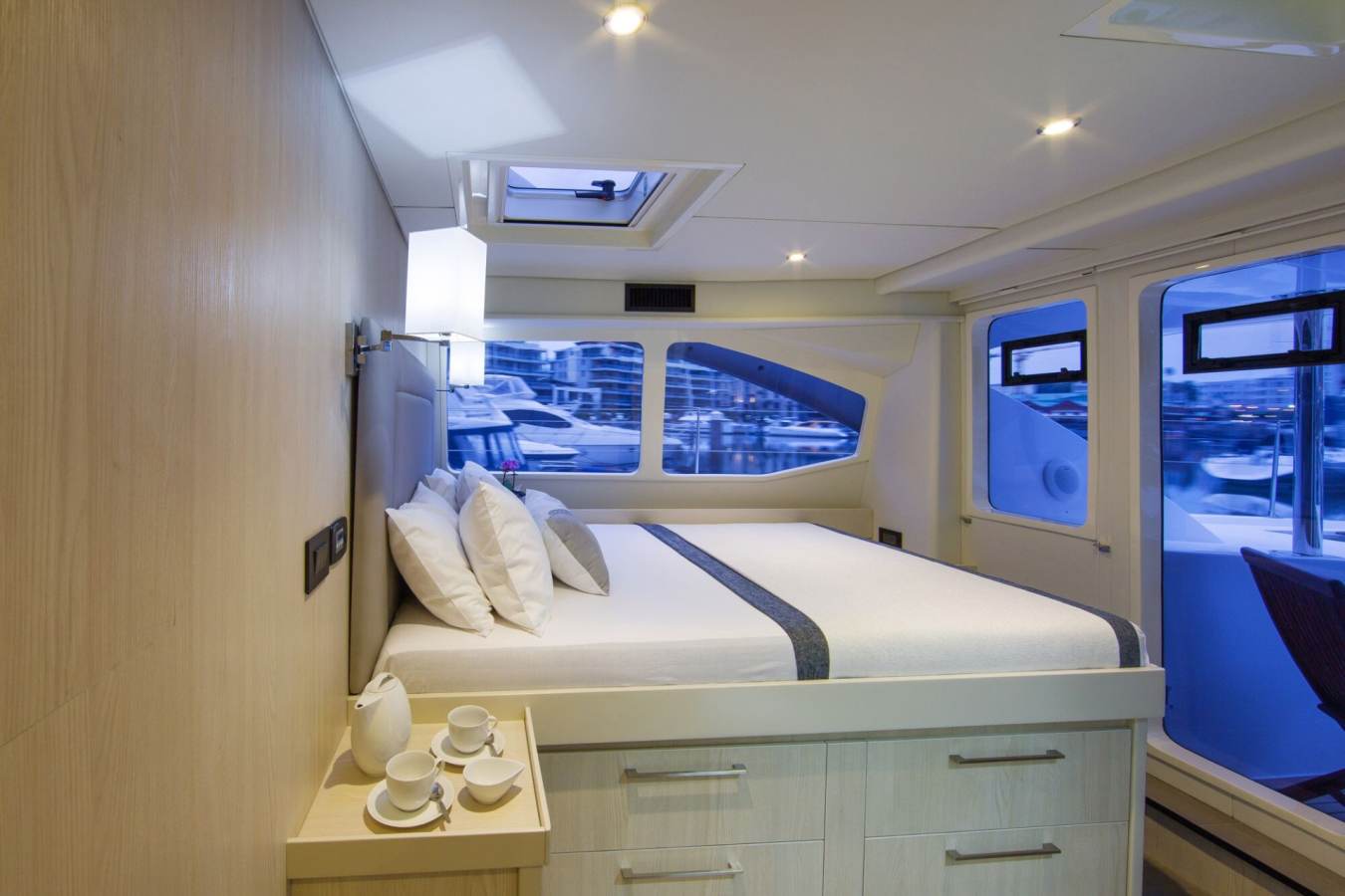 Master cabin - Luxury Yacht Charter British Virgin Islands