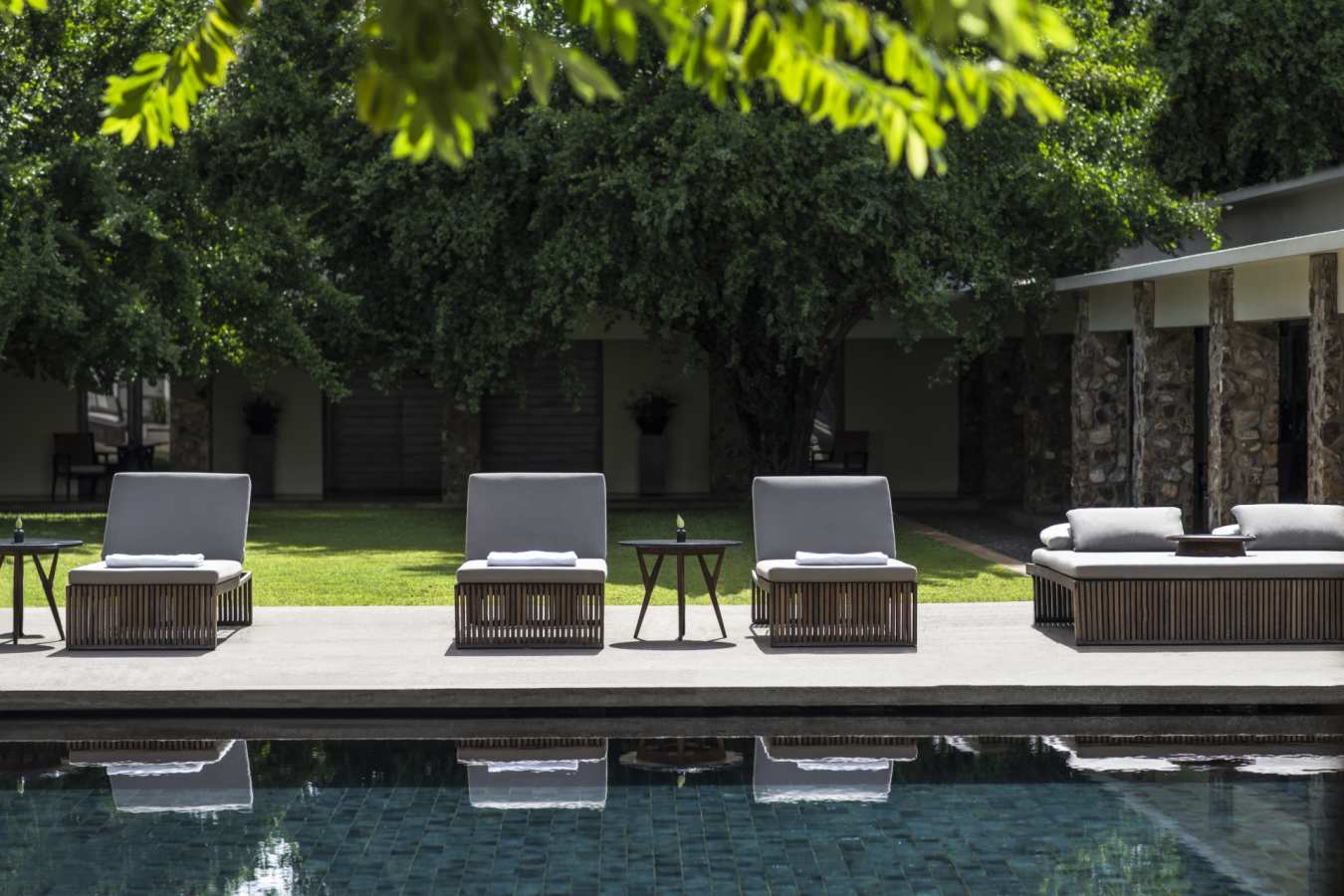 Swimming Pool Loungers - Amansara