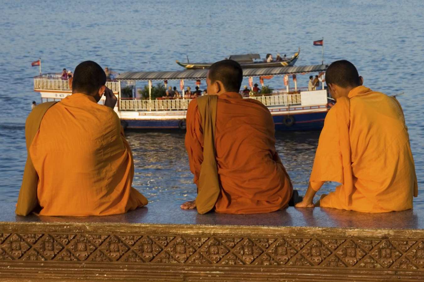Passing Boat - Discover Phnom Penh