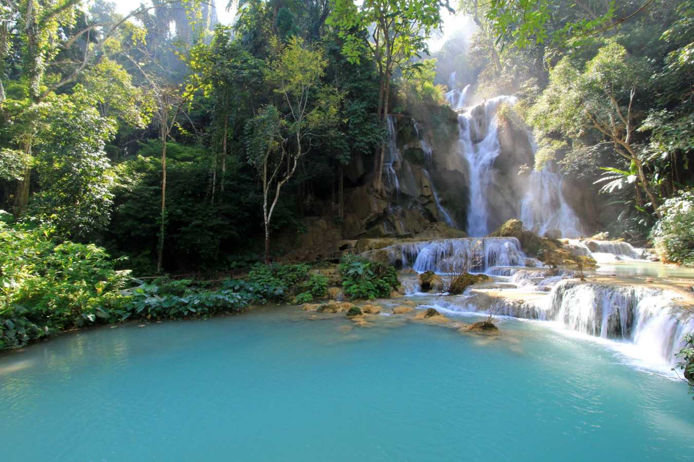 Kuang Si Falls - Honeymoon to Indochina