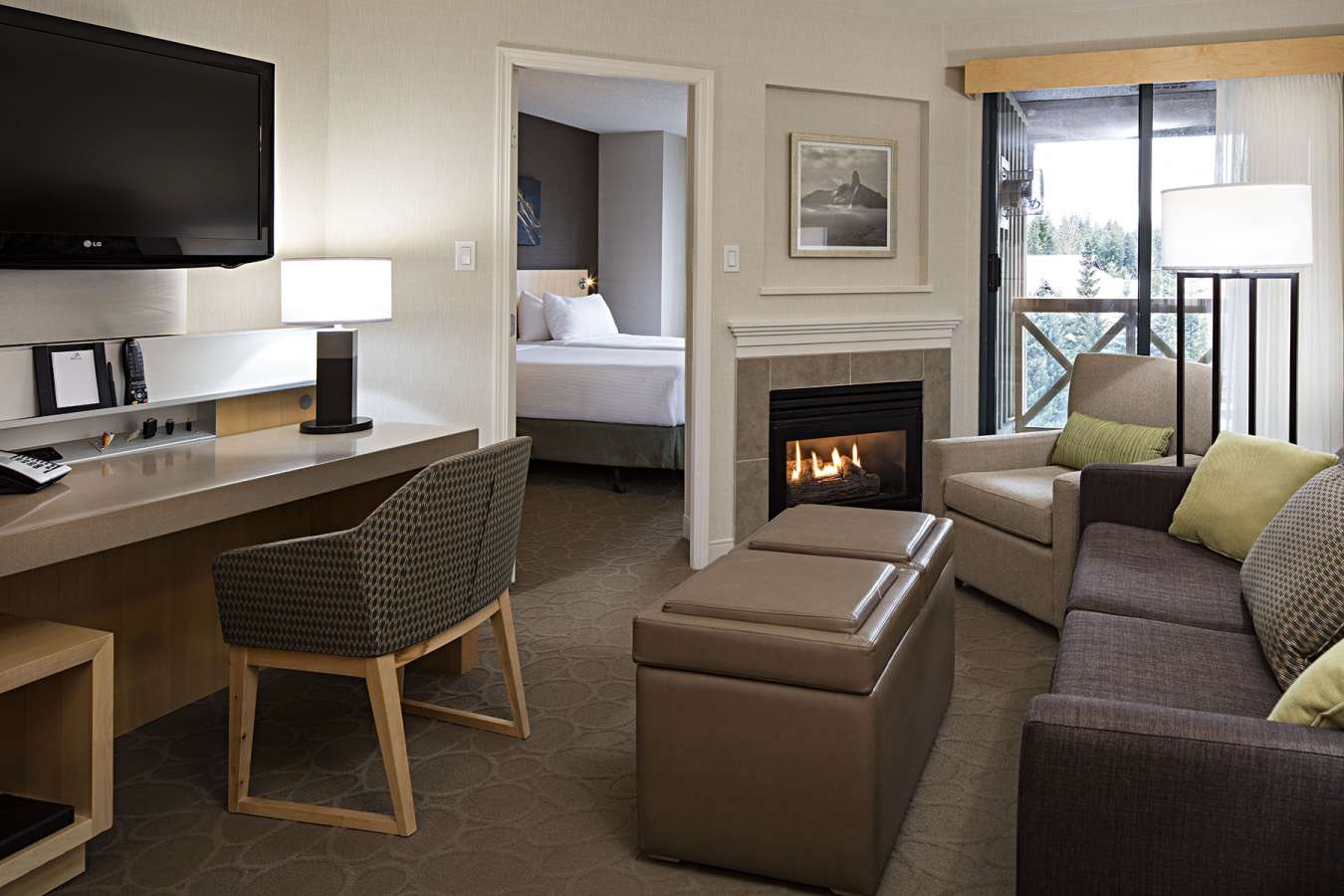 Living Room and Bedroom