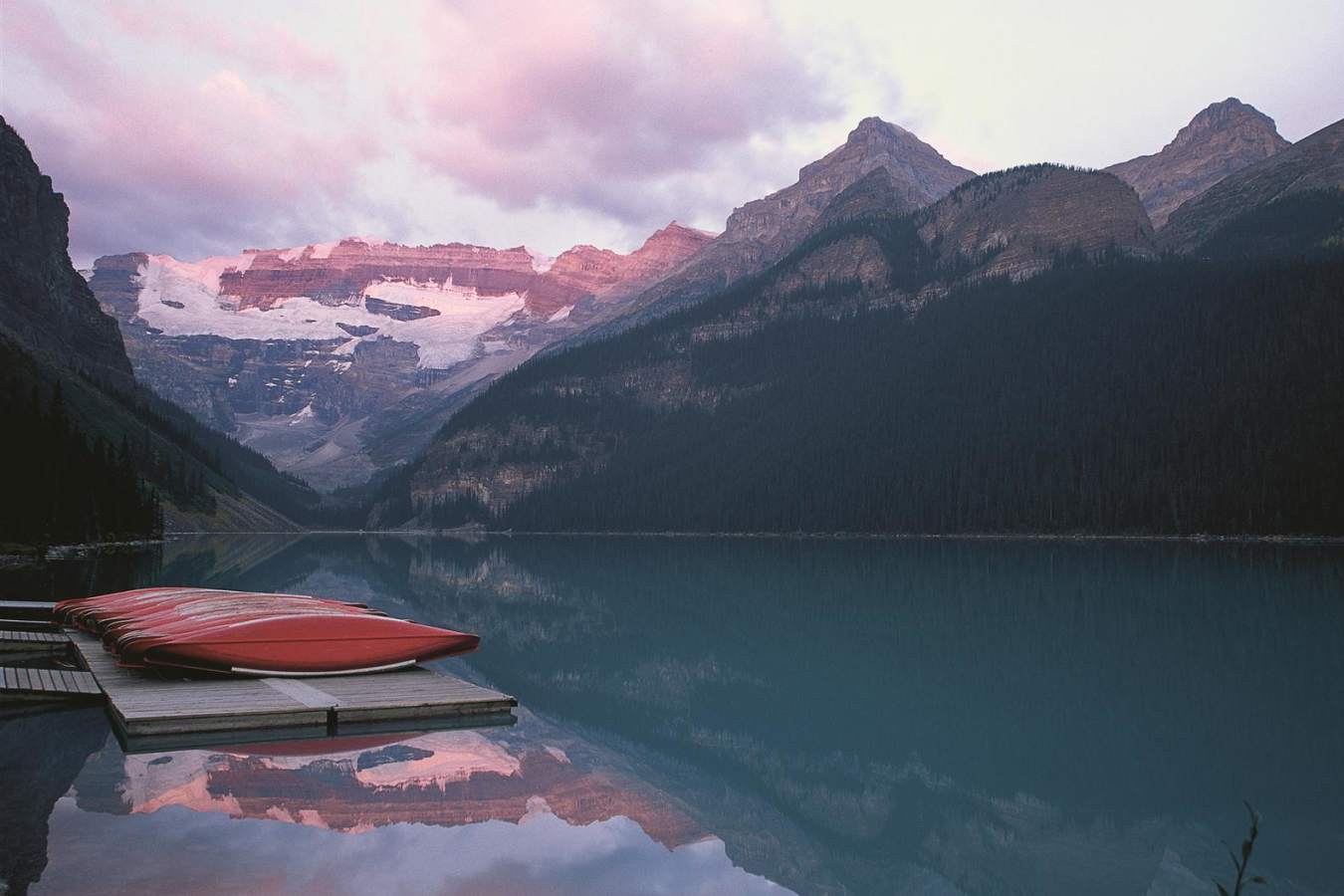 Canoes at Fairmont Chateau Lake Louise