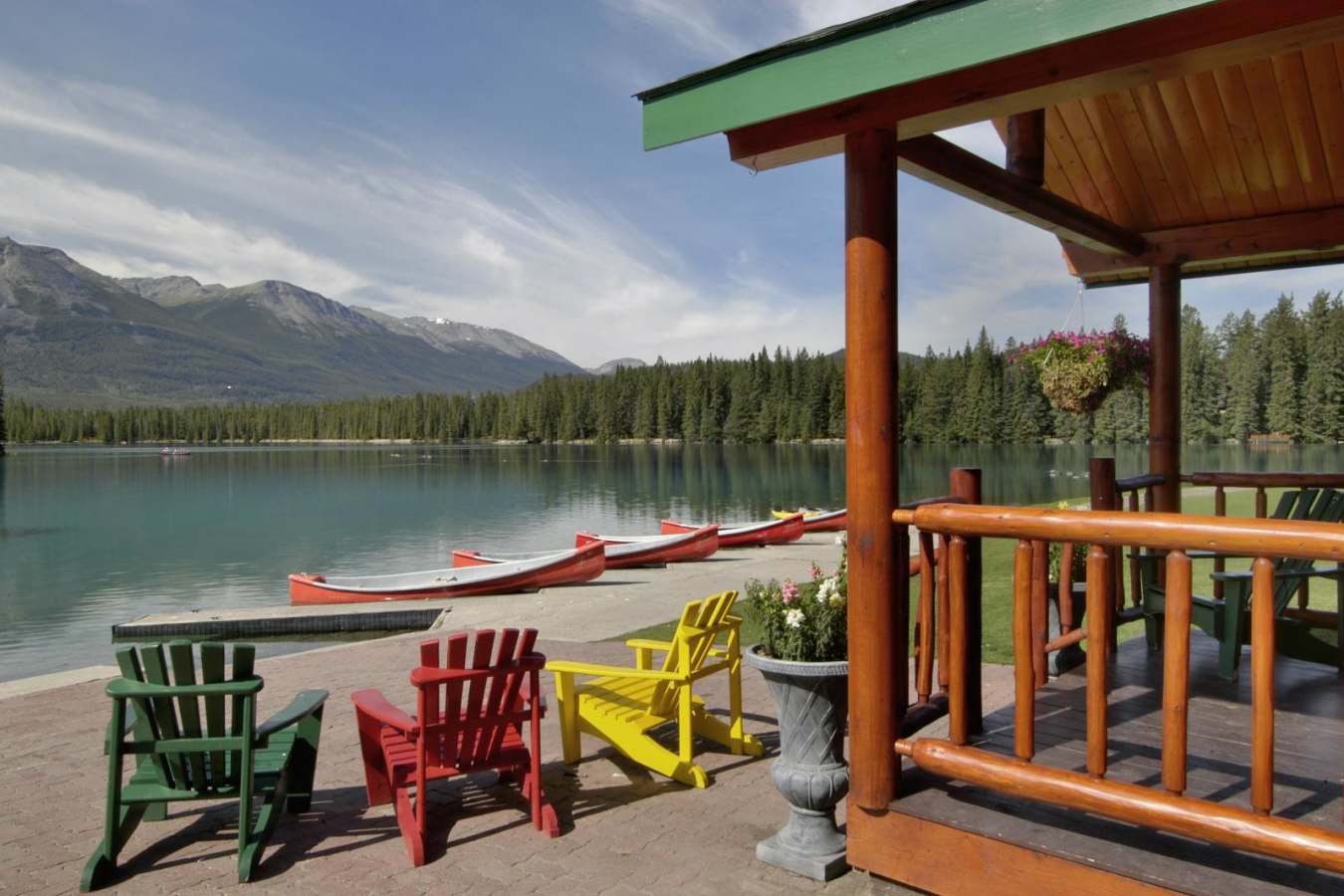 Boathouse at Fairmont Jasper Park Lodge