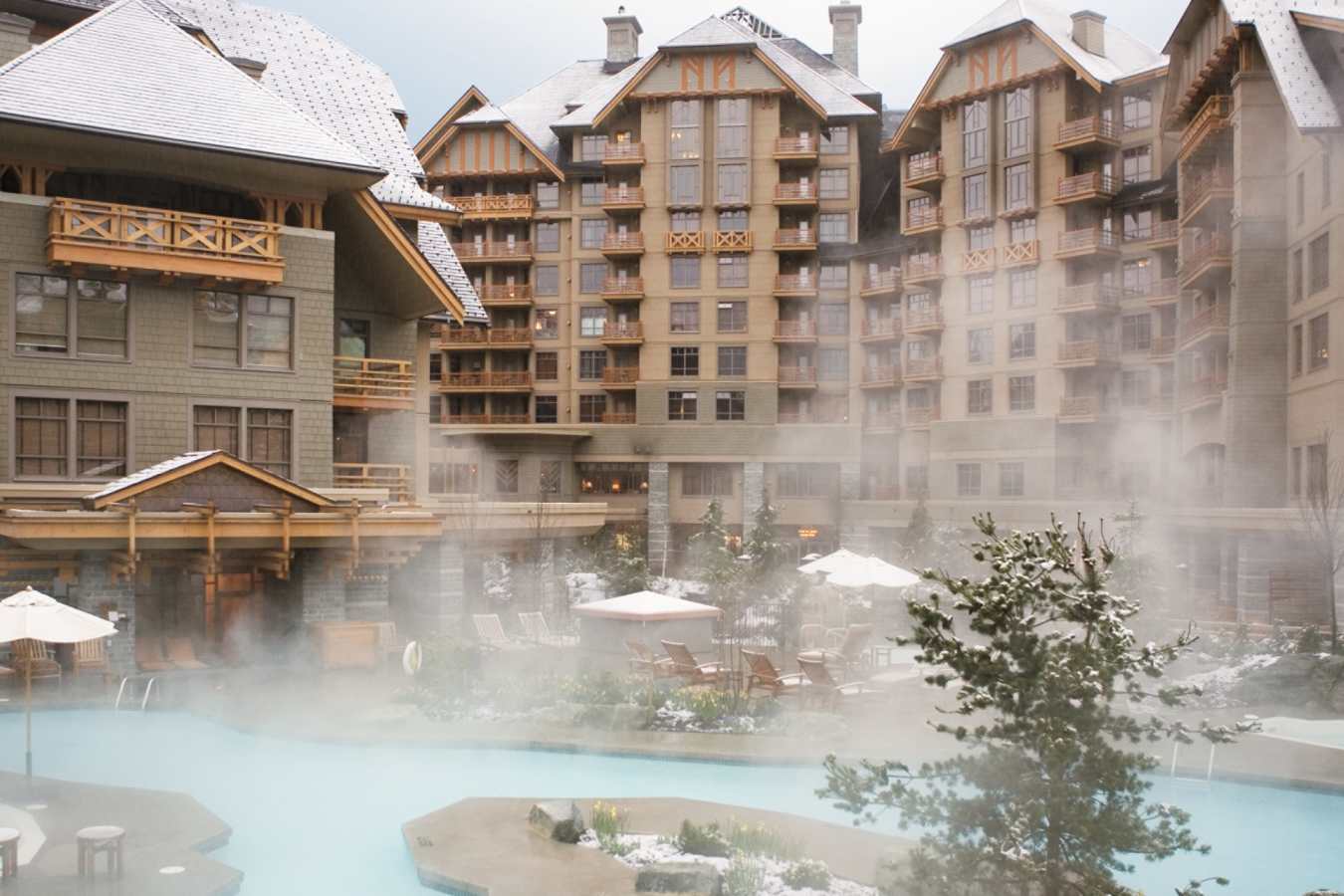 Outdoor pool area at the Four Seasons - Four Seasons Resort Whistler