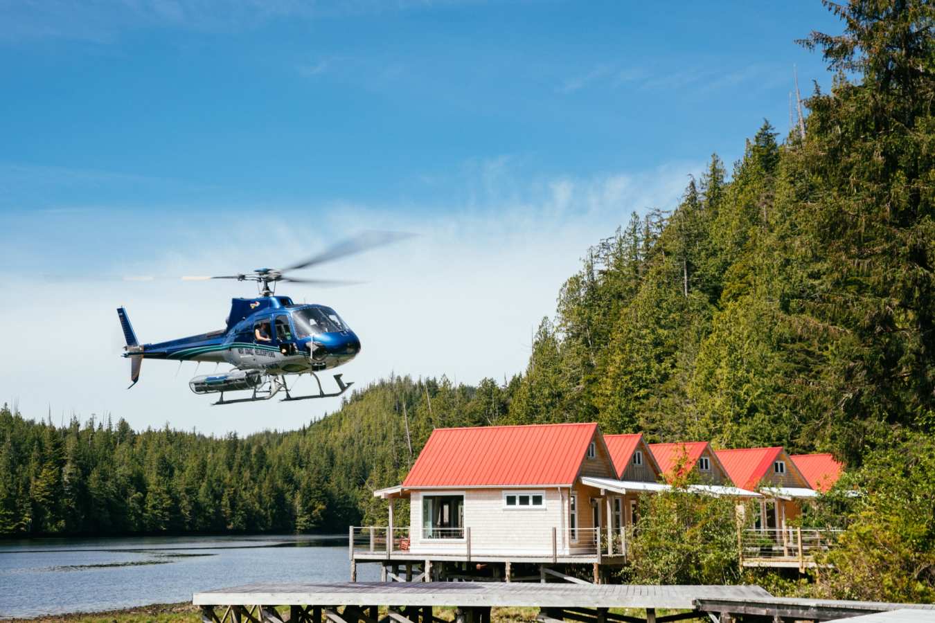 Arriving at Nimmo - Nimmo Bay Resort