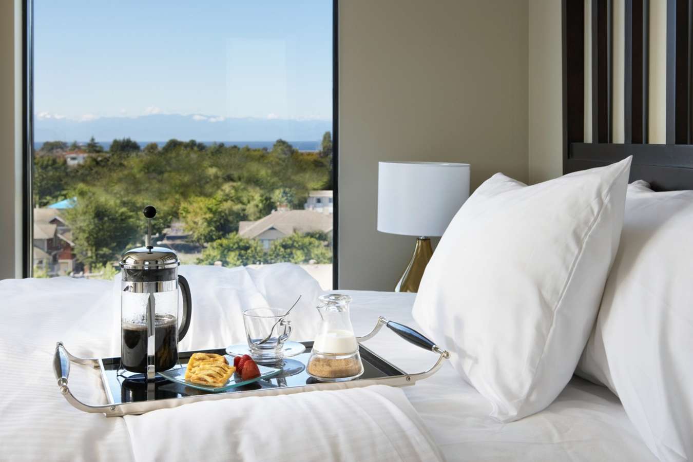 Bedroom at Oswego Hotel