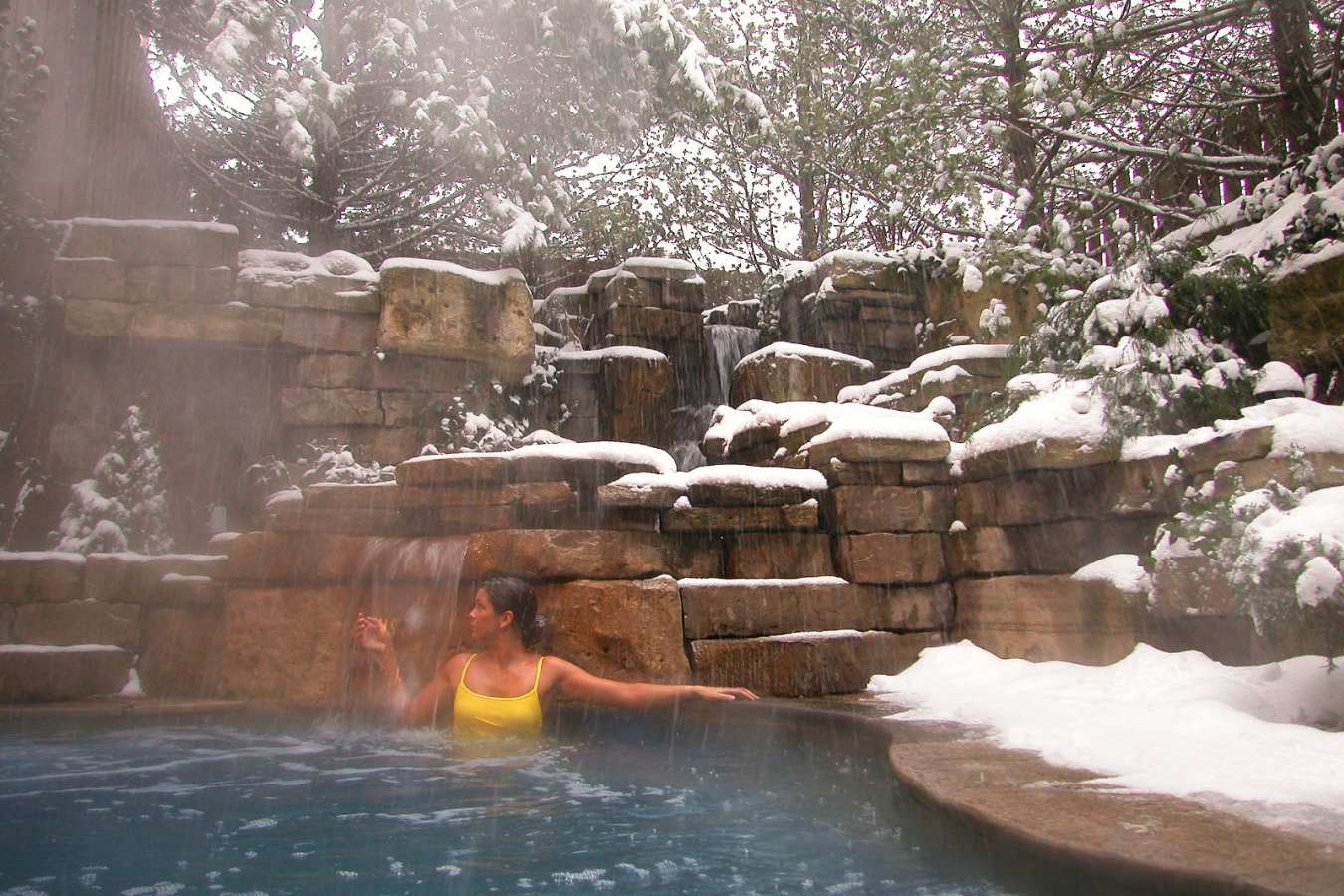 Hot Spring Pool at Pillar and Post Inn