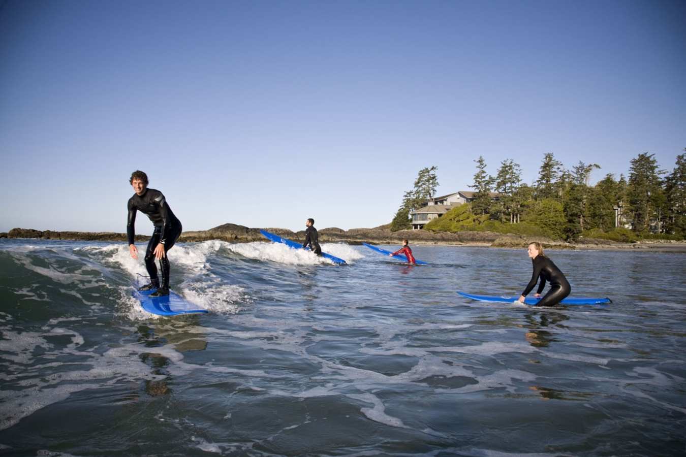 Surf lesson at Wickaninnish Inn