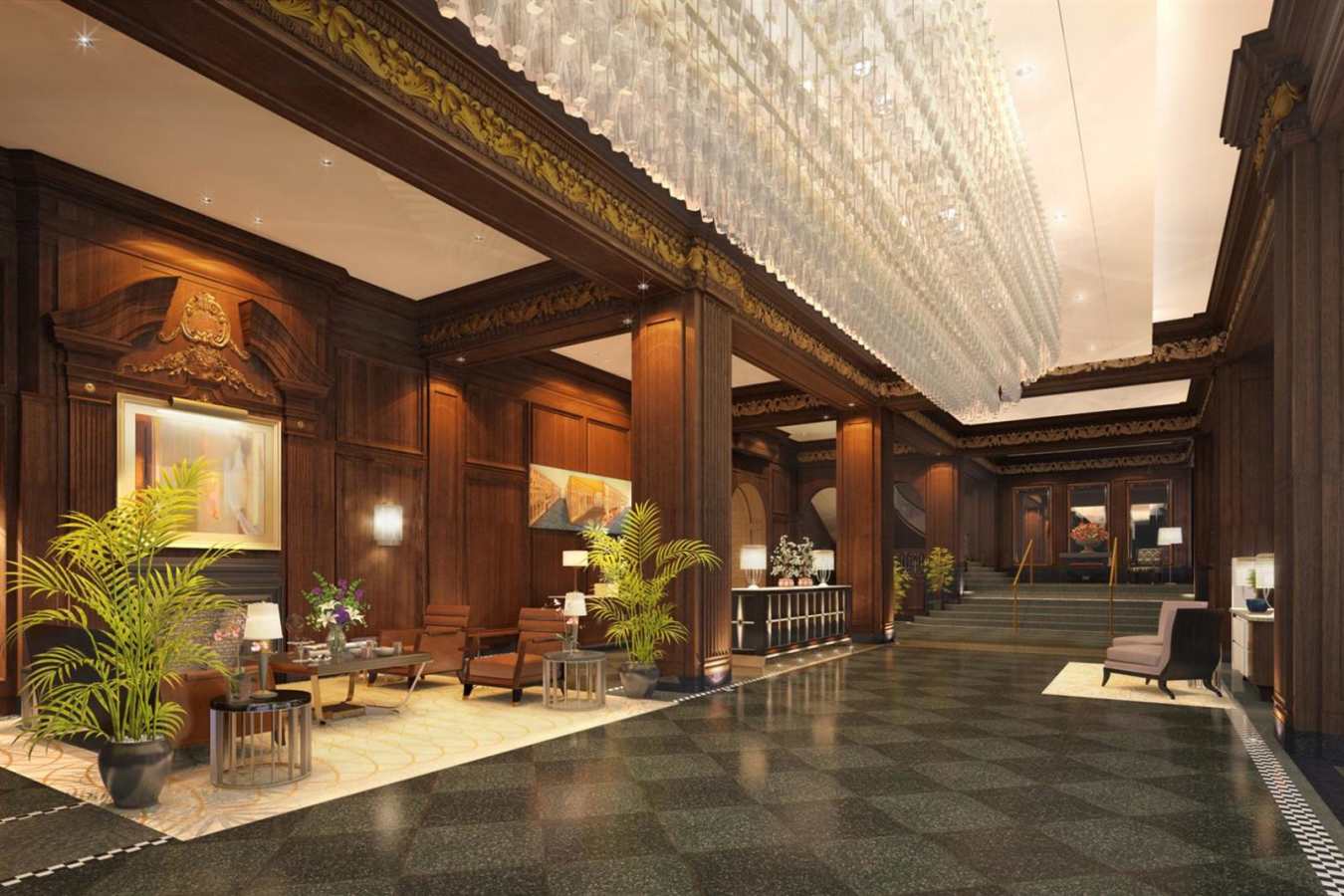 Hotel Georgia lobby - Ski Canada Adventure