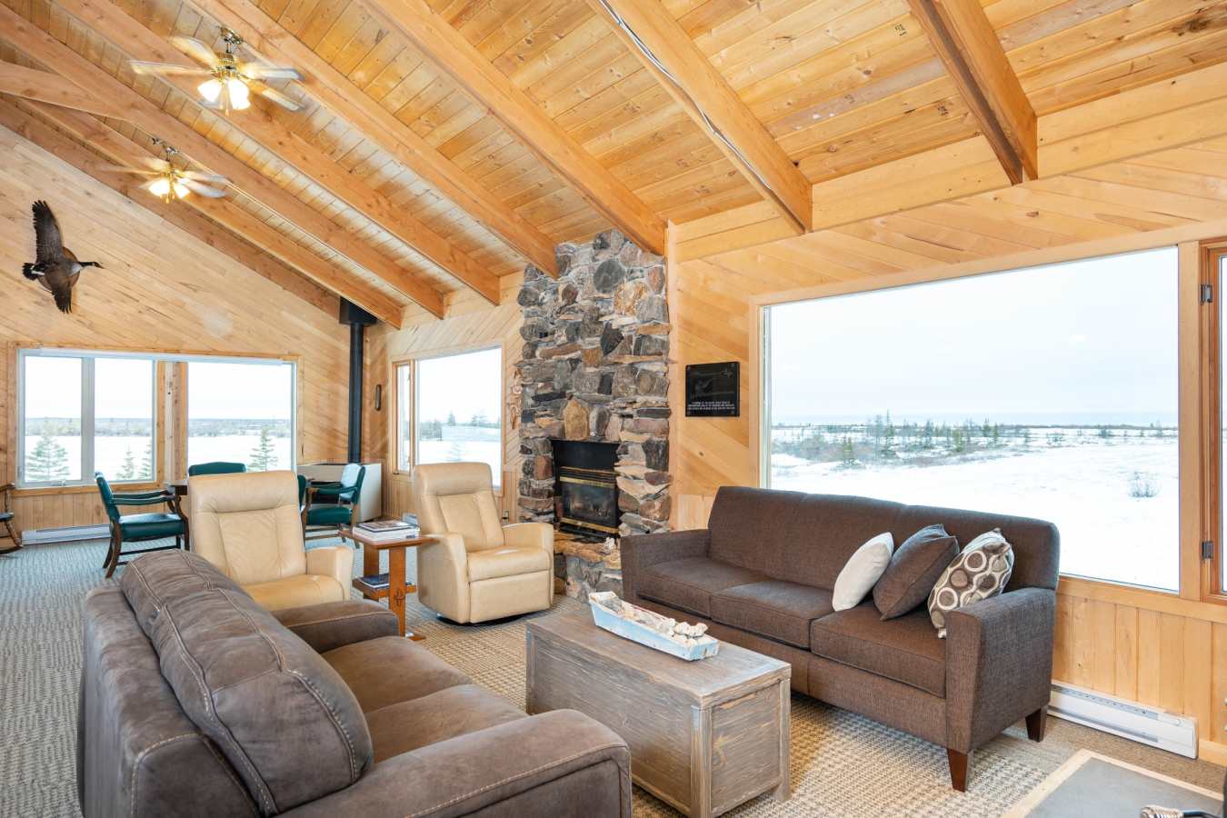 Lounge area at ecolodge