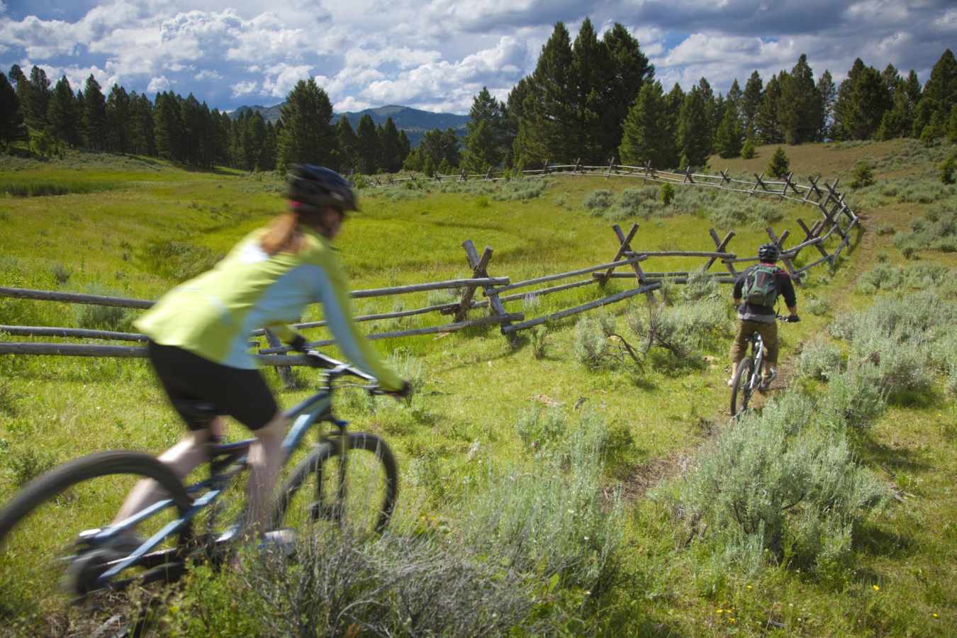 Cycling at the ranch  - West Coast Canada to the Wild West