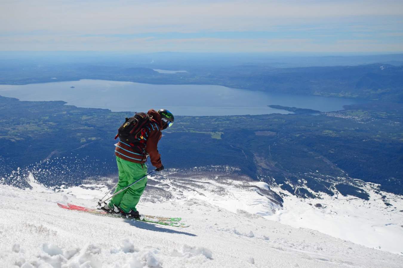Skiing on Villarrica volcano   - Hotel Vira Vira