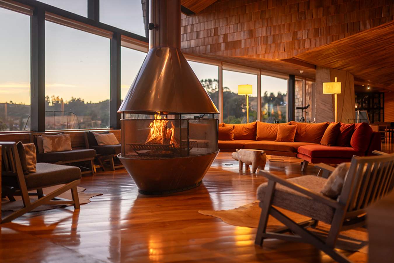 Refugia Chilo - fireplace 