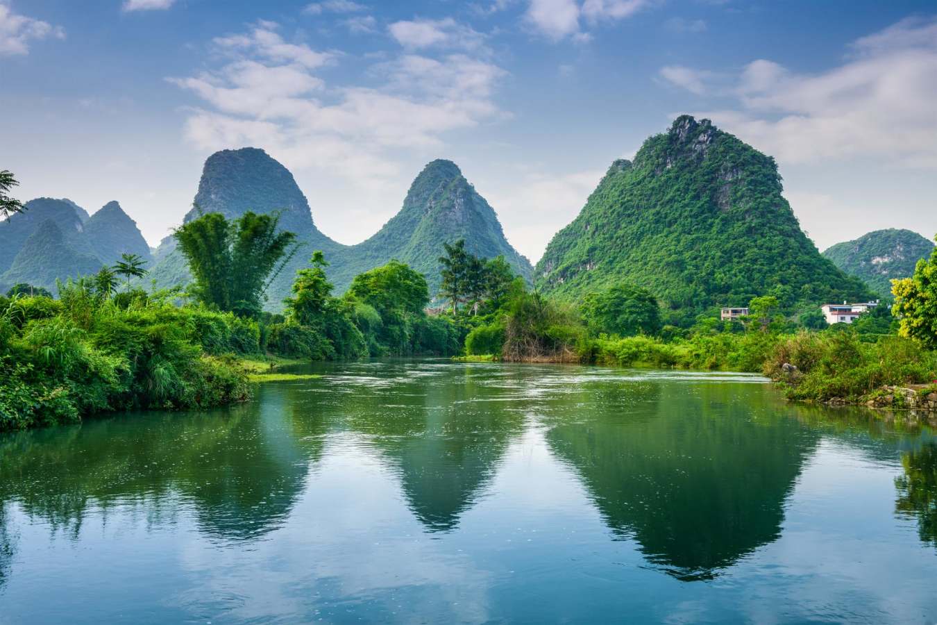 Limestone karts in Guilin - Rural China
