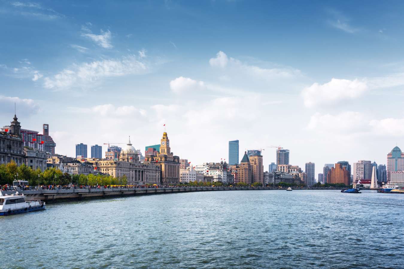 Shanghai City Scape from The River -