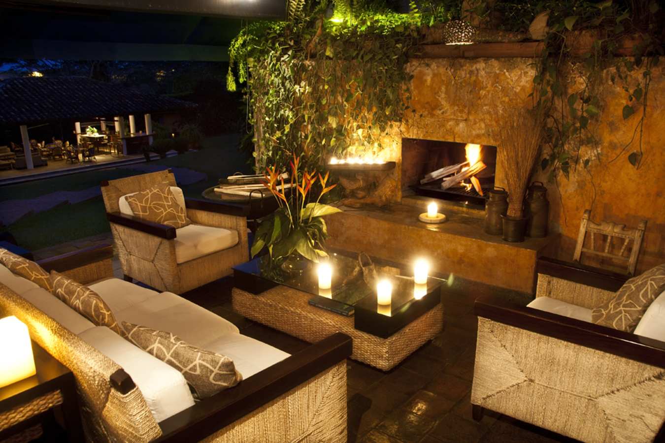 Fireplace - Hotel Boutique Sazagua