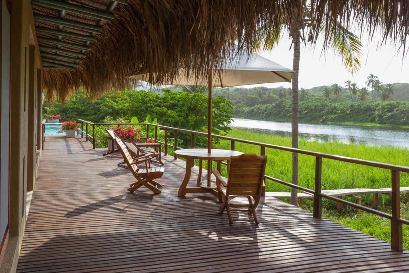 Terrace and river views - Tayrona Private Villa