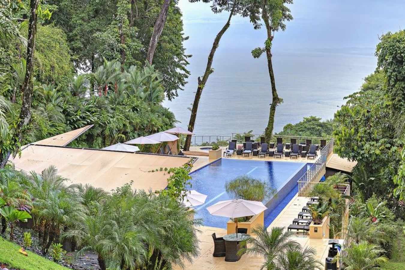 Hotel pool  Pacific views