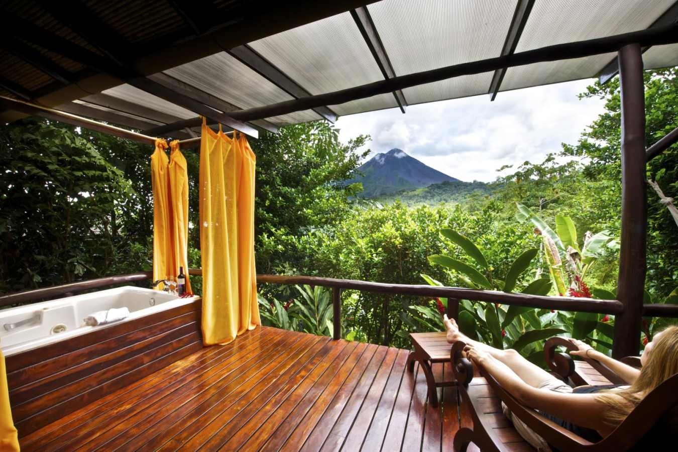 Volcano view from Deluxe Casita