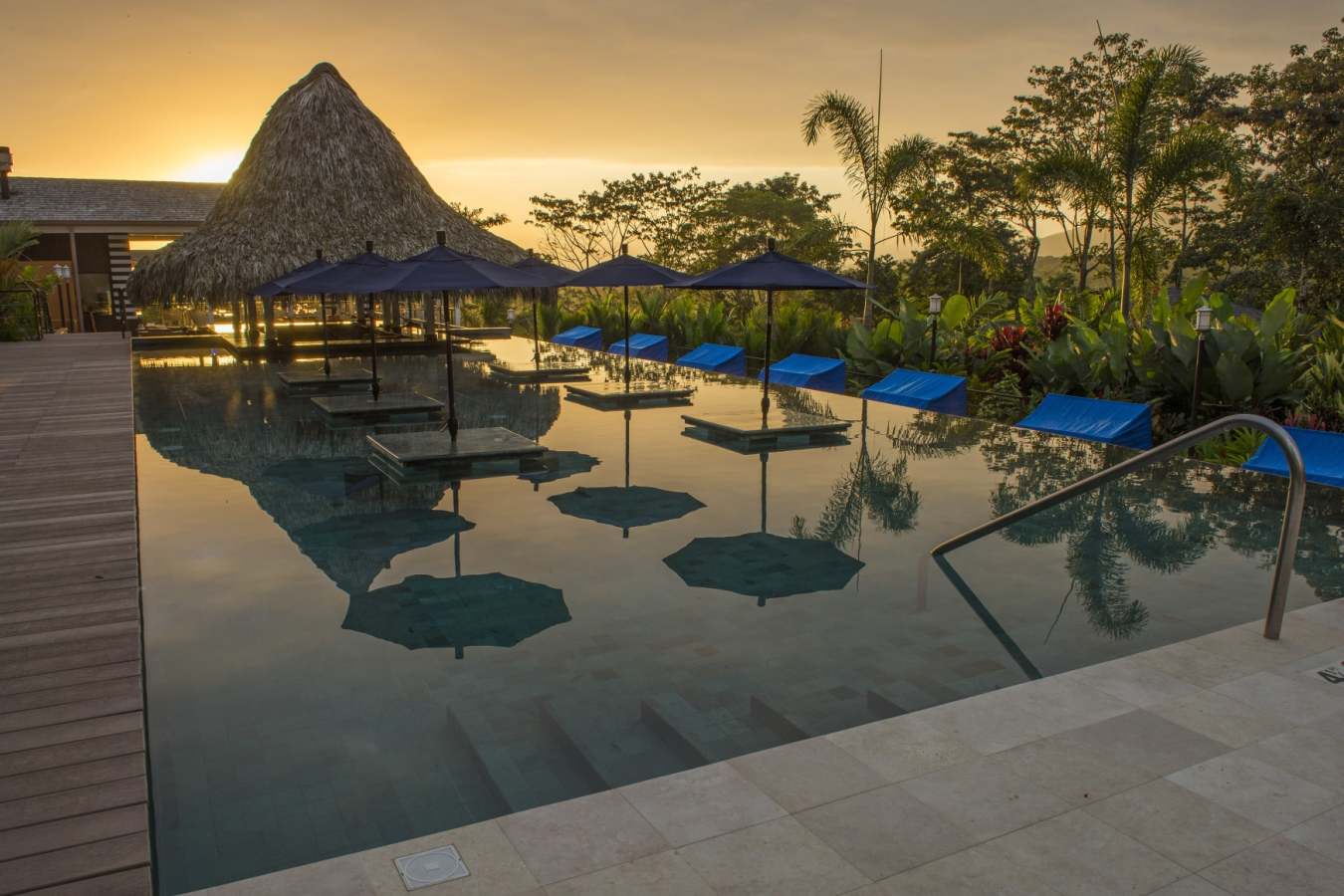 Nayara Gardens Pool Sunset