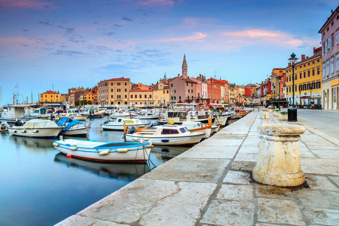 Rovinj harbour - Venice and Croatia