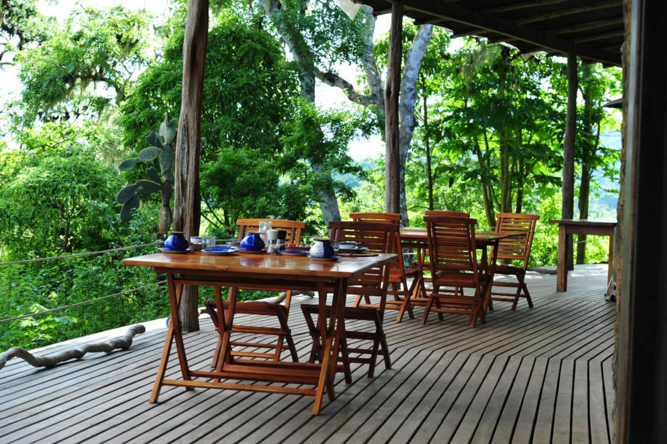 Breakfast on the balcony - Galapagos Safari Camp