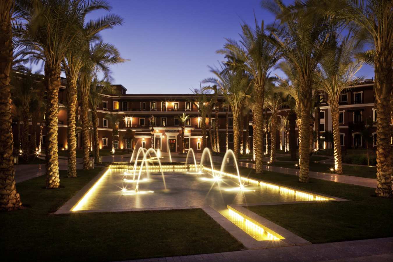 Courtyard at Night - Sofitel Legend Old Cataract Aswan
