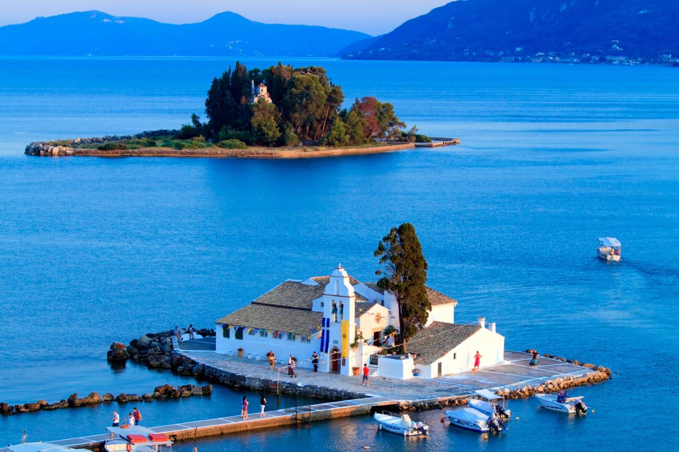 Vlacherna Monastery in Kanoni - Corfu