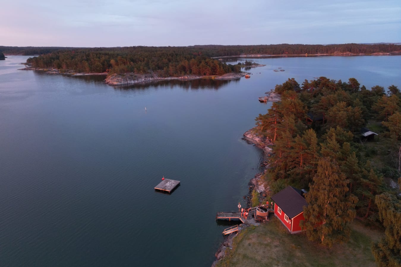traditional outdoor sauna