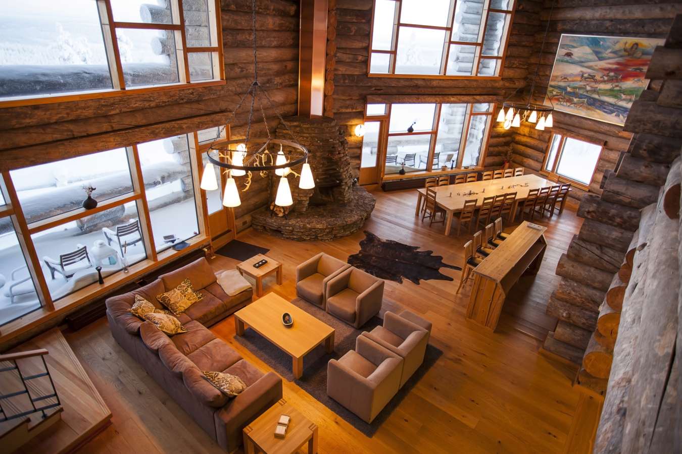 Living room - Lapland Luxury Chalet