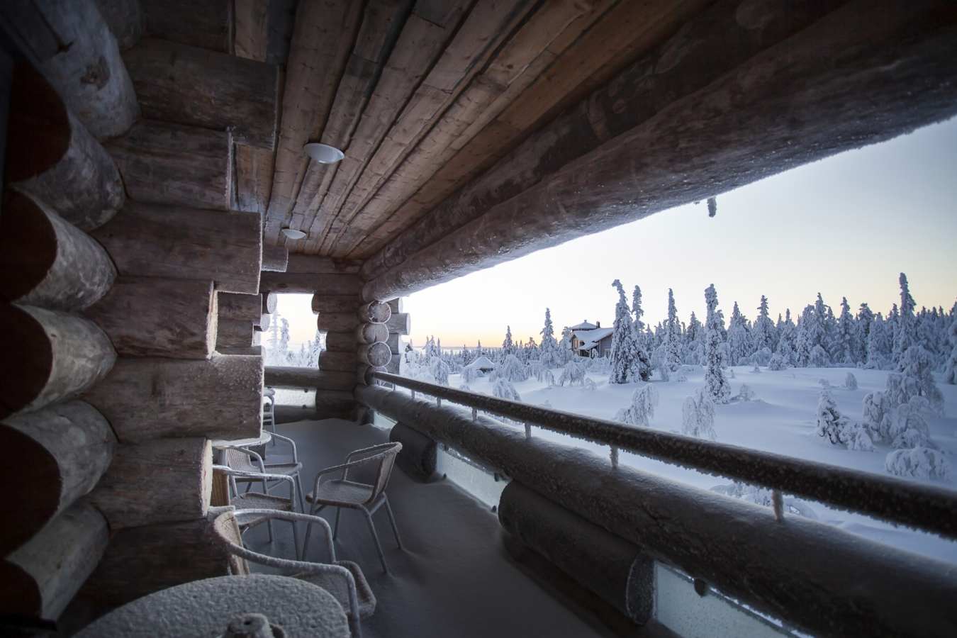 Balcony - Lapland Luxury Chalet