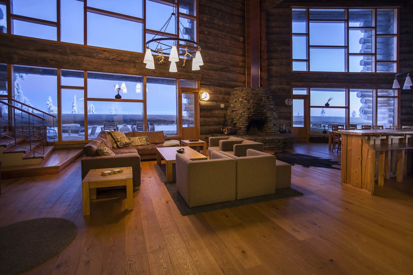 Living room - Lapland Luxury Chalet