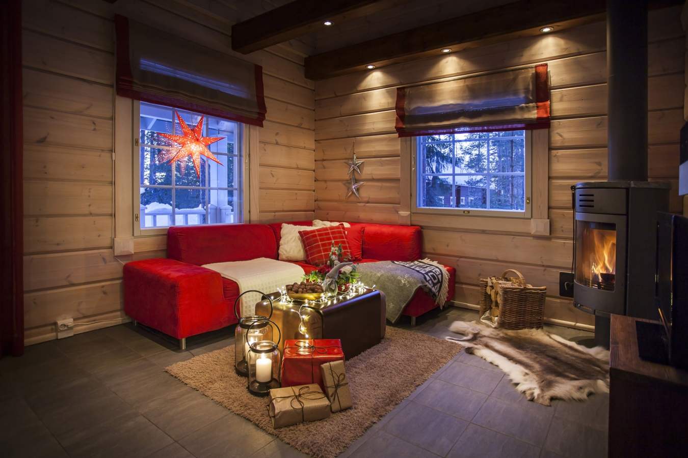 Living room - Rovaniemi Christmas Chalets