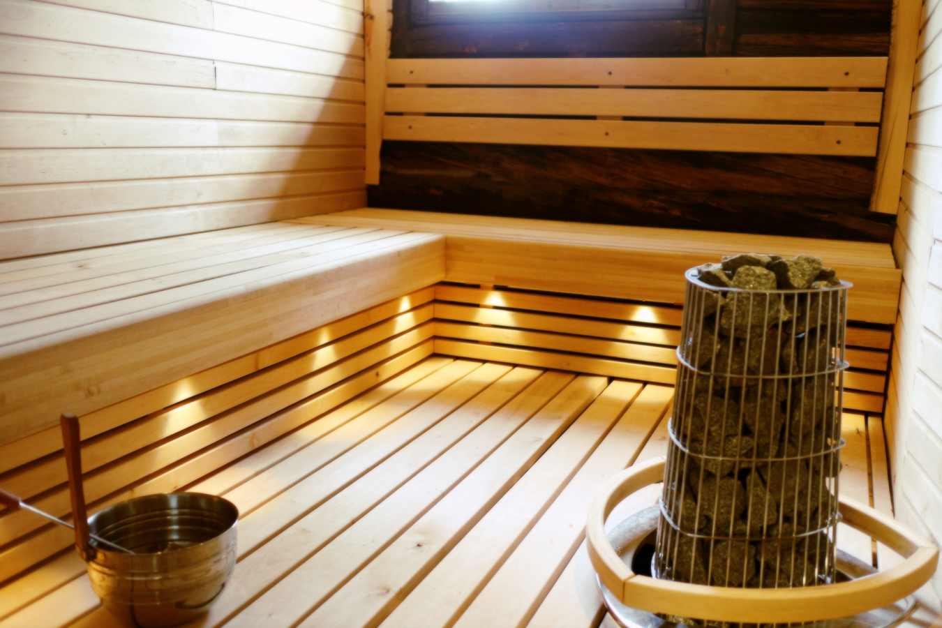 Riverside suite sauna