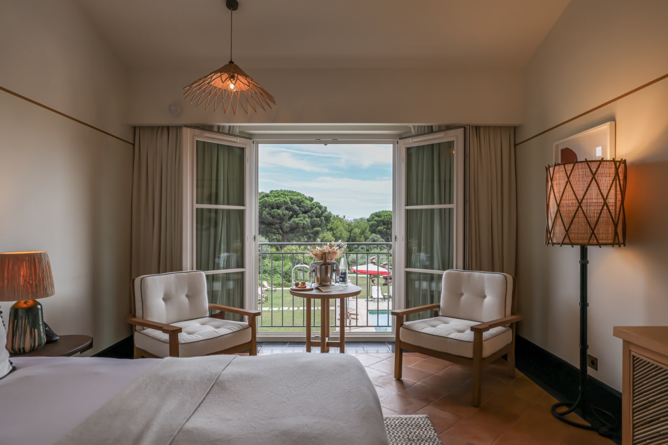Room with balcony