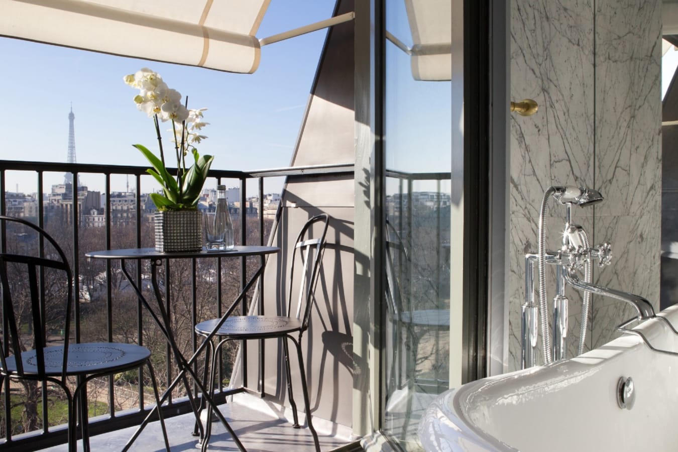 Bathroom with view